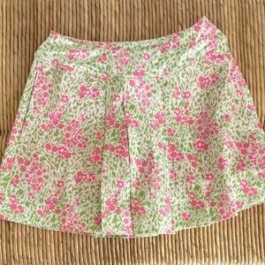 Floral Pink & Green girls performance Skirt